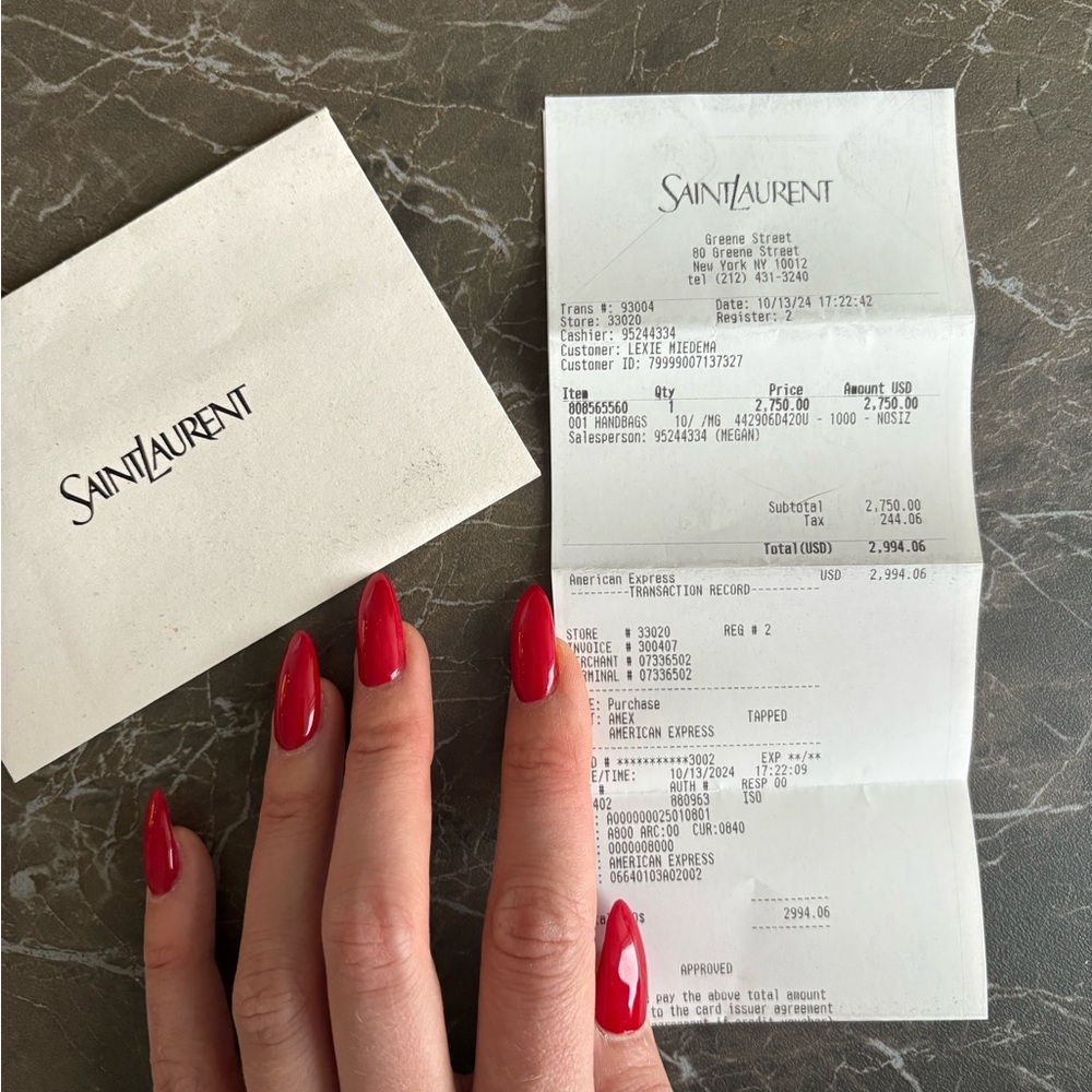 YSL SUNSET PURSE - black on black - Picture 5 of 11